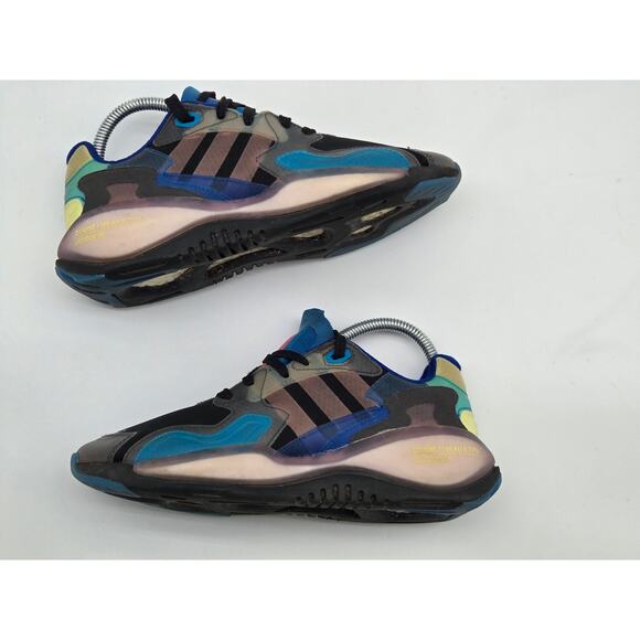 Adidas ZX Alkyne Classic Black/Green/Navy Size 6.5 - Picture 3 of 8